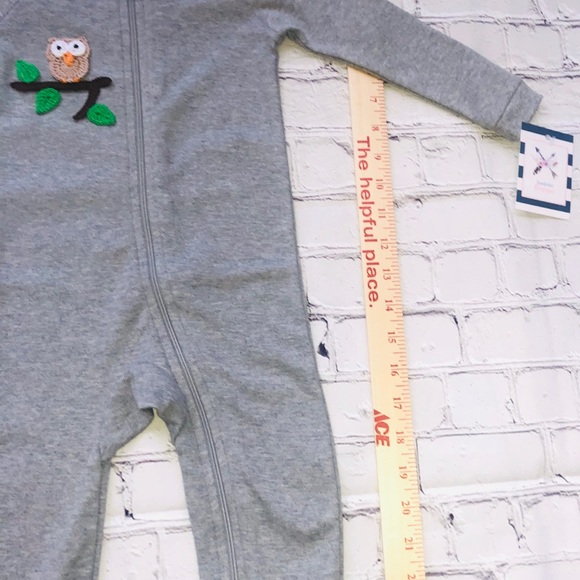 Unisex 9-12 month custom zipper footie - Picture 3 of 3